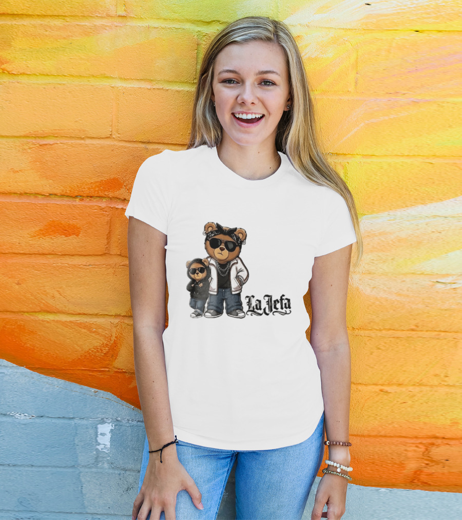 La Jefa Gangster Bears With Bandanas And Sunglasses T-Shirt