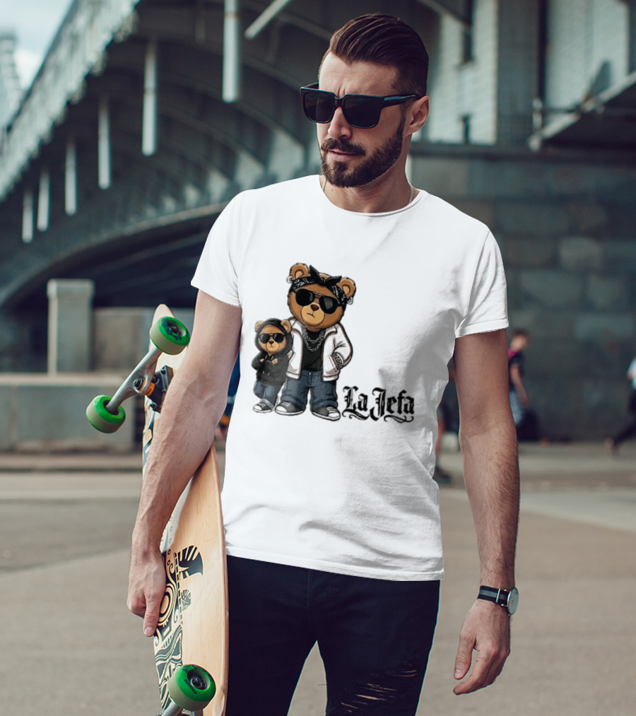 La Jefa Gangster Bears With Bandanas And Sunglasses T-Shirt