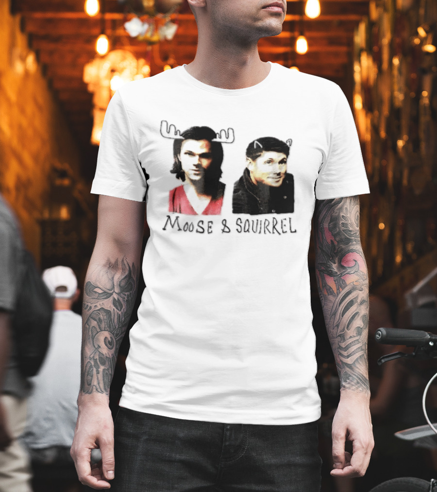 Moose And Squirrel Sam And Dean Winchester Supernatural T-Shirt