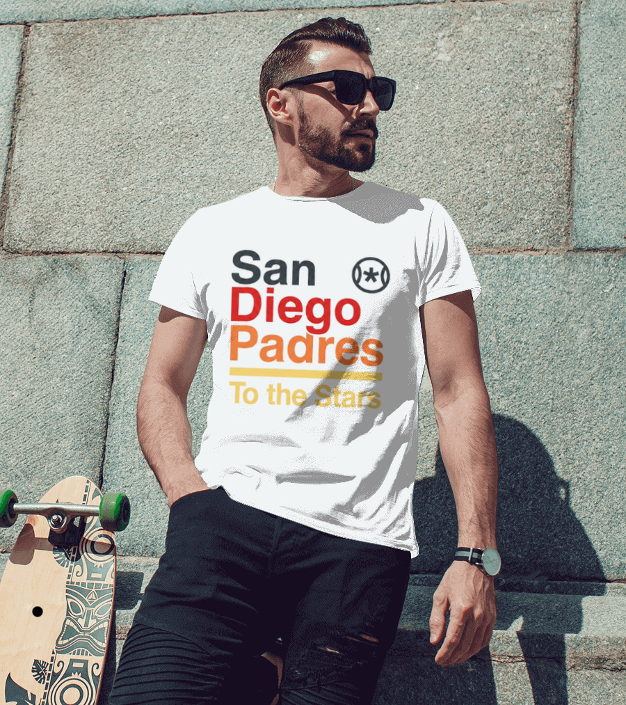 San Diego Padres To The Stars Retro Baseball T-Shirt