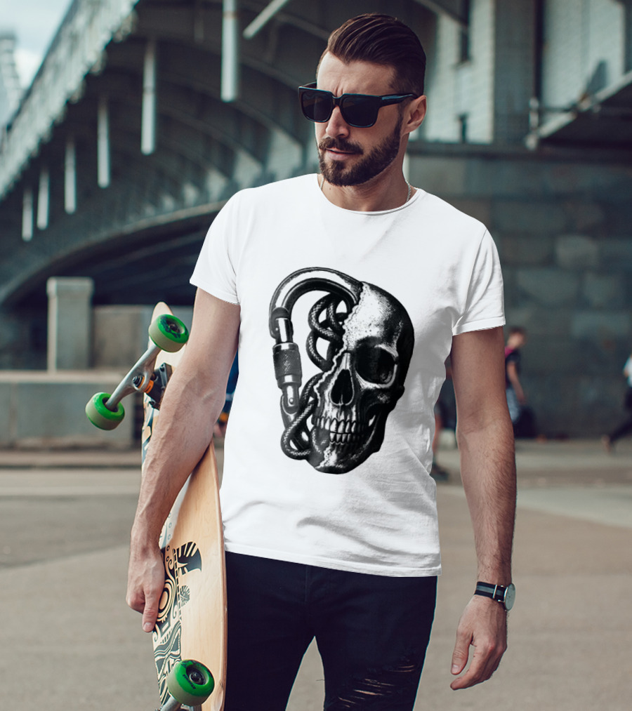Skull Carabiner Snake T-Shirt