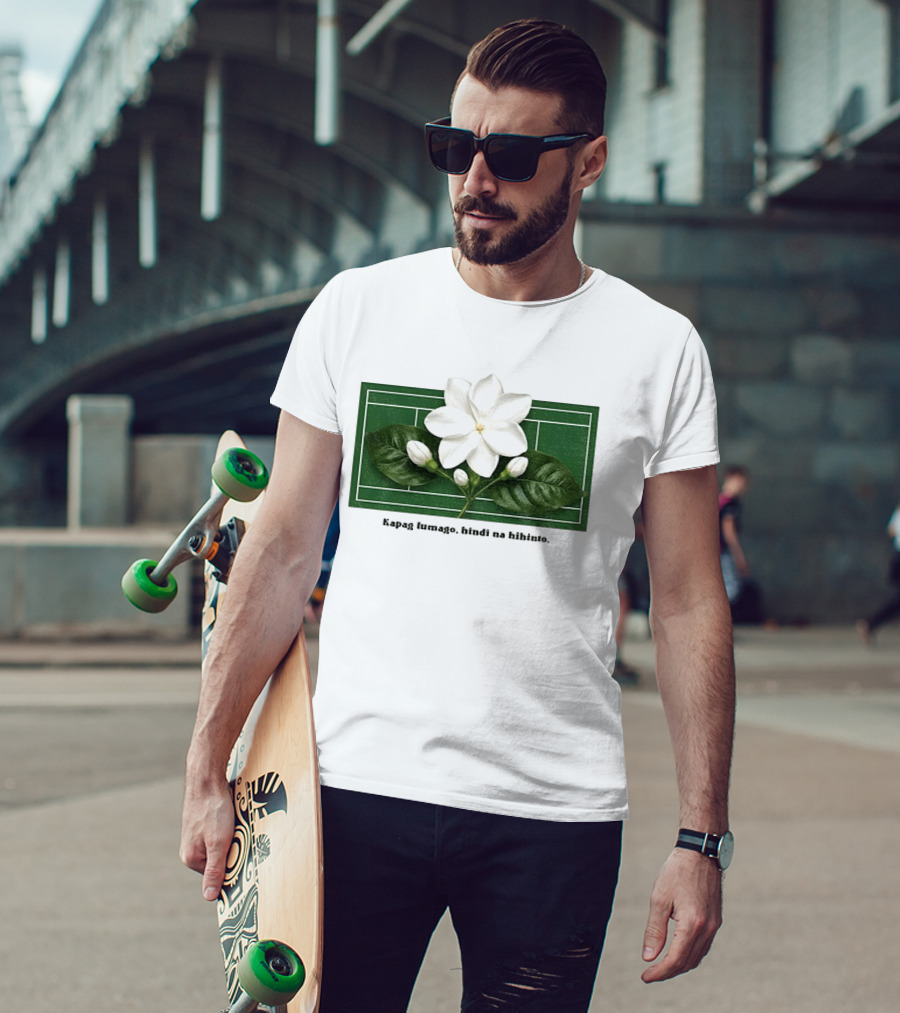 Alex Eala Sampaguita Kapag Lumago Tennis Court Motif T-Shirt