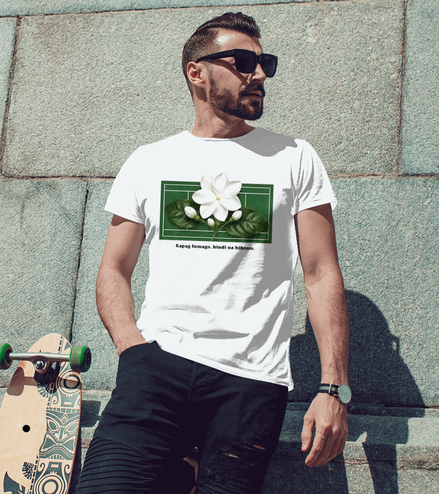 Alex Eala Sampaguita Kapag Lumago Tennis Court Motif T-Shirt