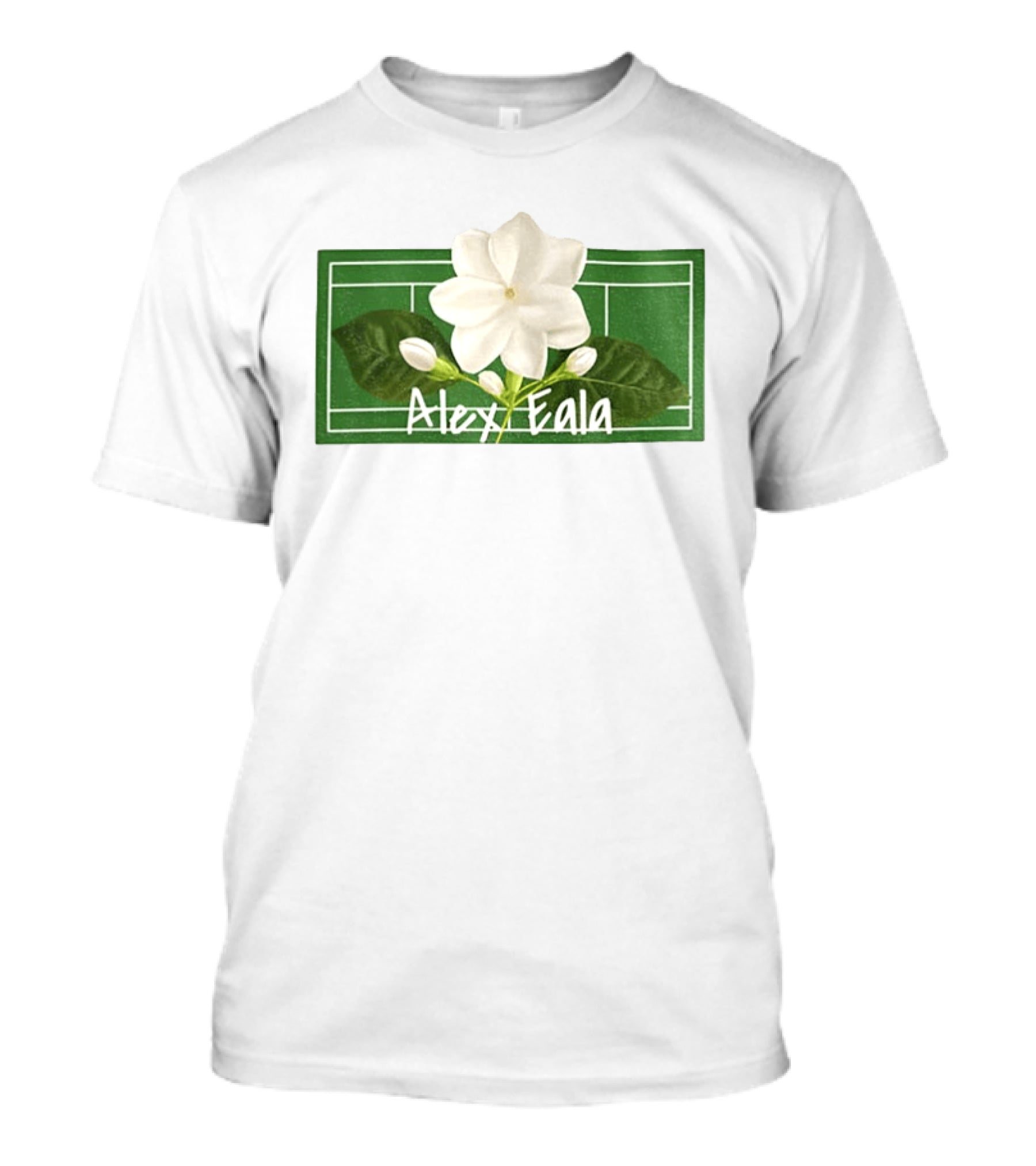 Alex Eala Sampaguita Tennis Court Blossom T-Shirt