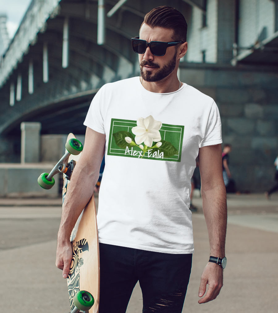 Alex Eala Sampaguita Tennis Court Blossom T-Shirt