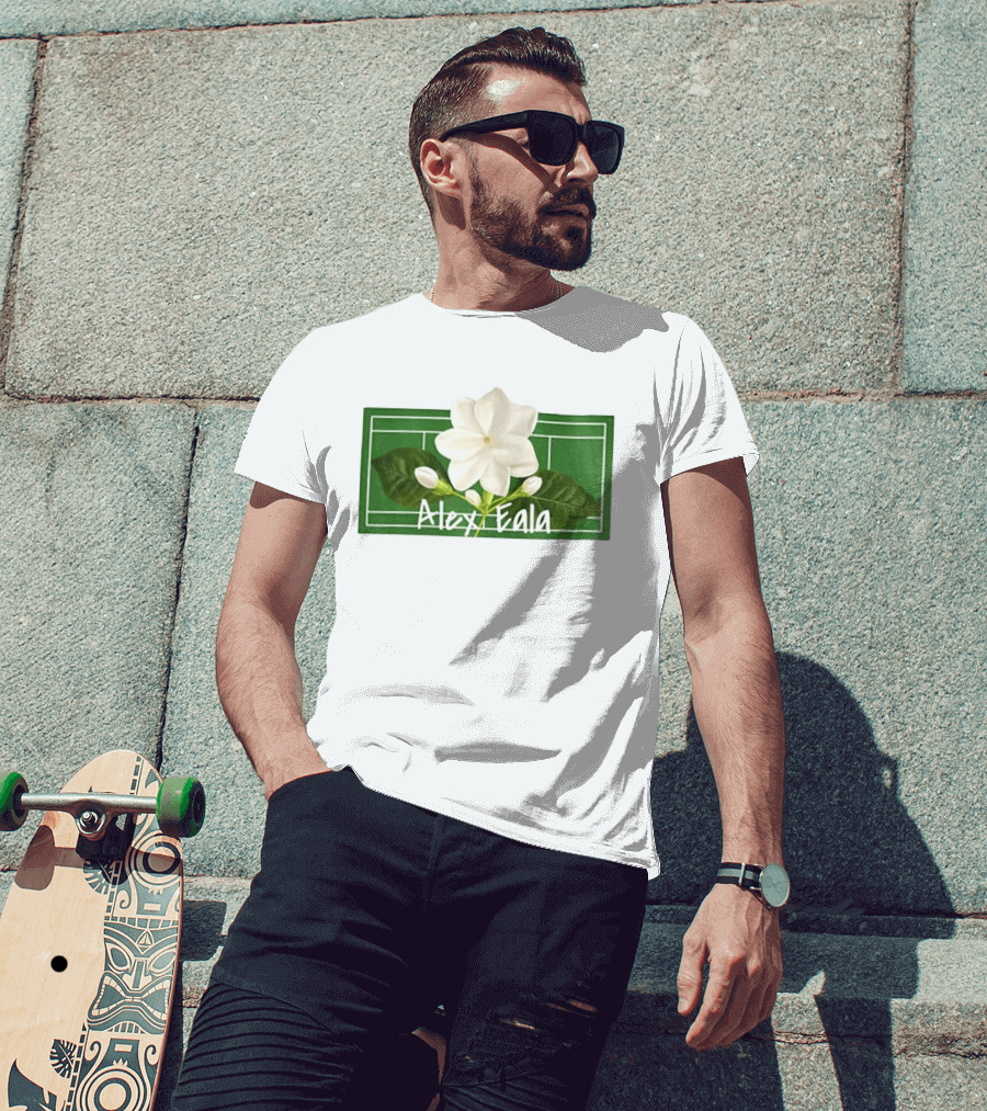 Alex Eala Sampaguita Tennis Court Blossom T-Shirt