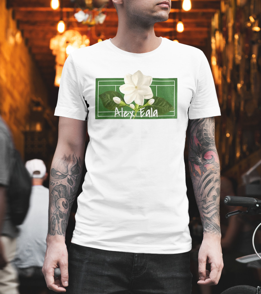 Alex Eala Sampaguita Tennis Court Blossom T-Shirt