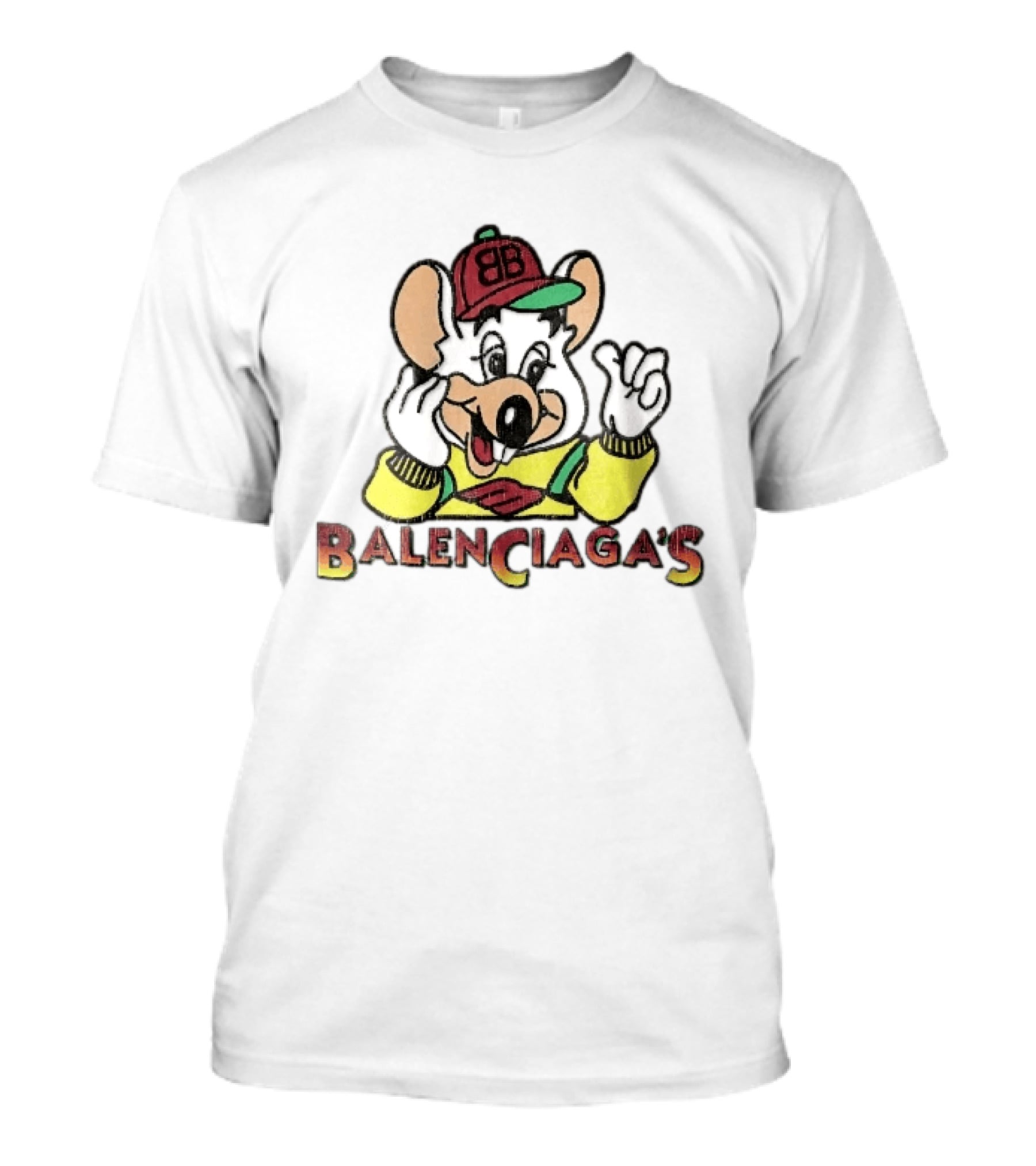 Balenciagas BB Mouse Cap Distressed T-Shirt
