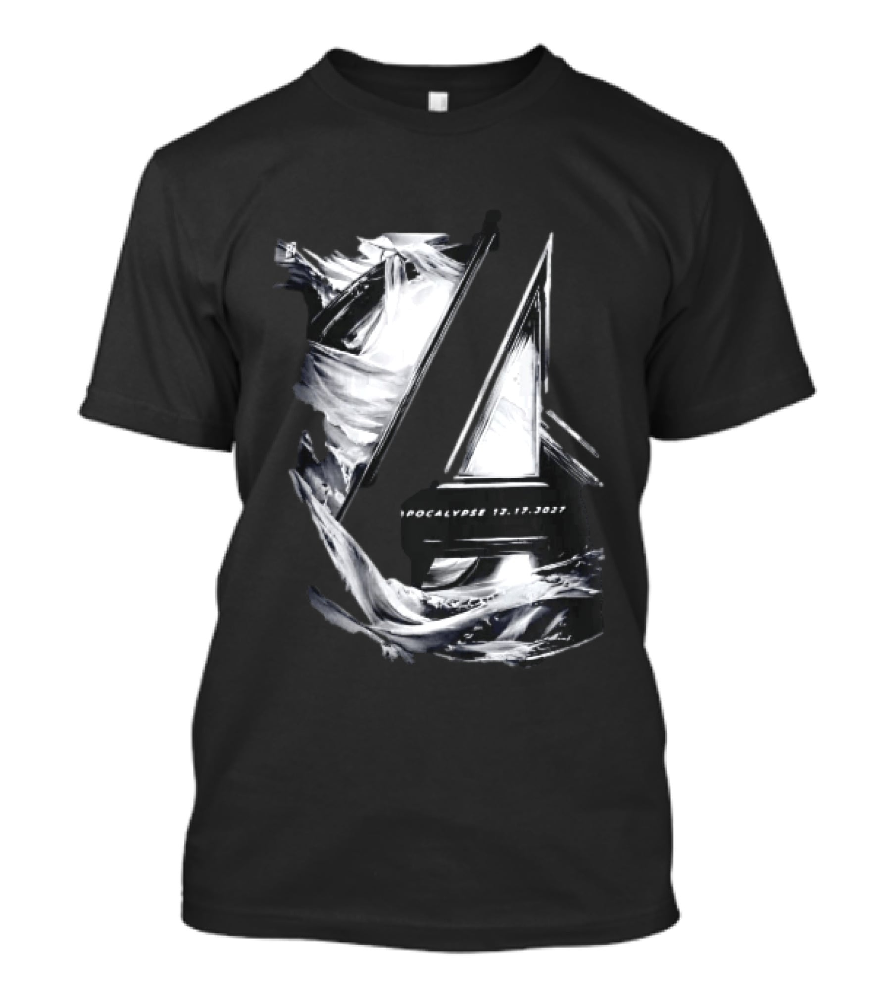 Avengers Apocalypse 12.17.2027 Tower Monochrome T-Shirt