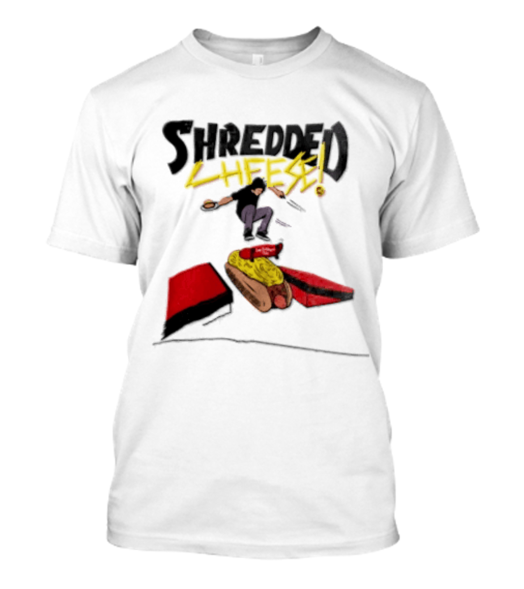Shredded Cheese Chili Skateboard Camp Washington T-Shirt