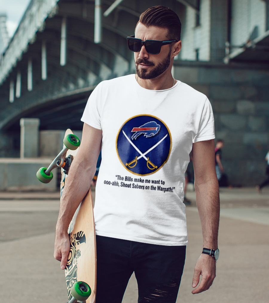 Buffalo Bills Sabers Warpath Shout Ooo Ahh Swords T-Shirt