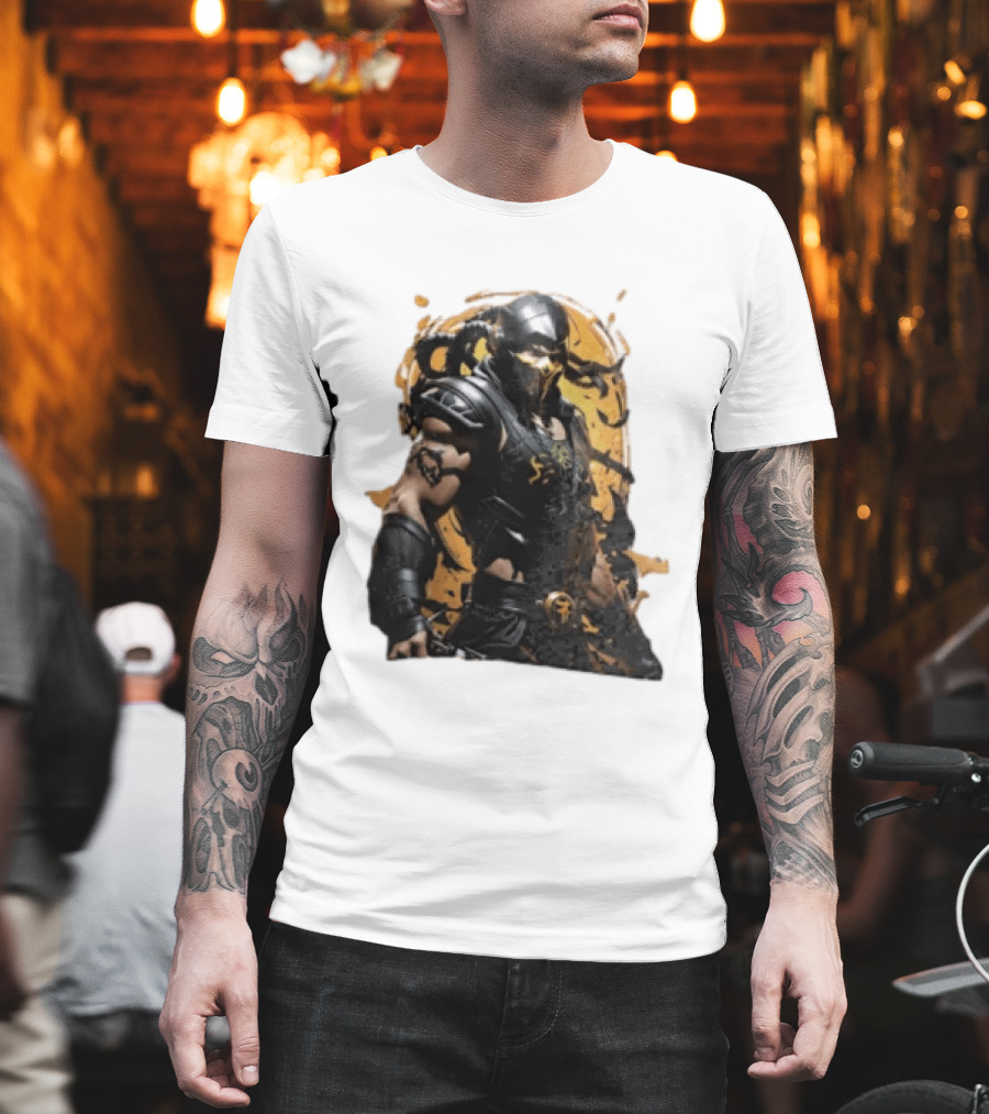 Mortal Kombat Scorpion Warrior Fighter T-Shirt