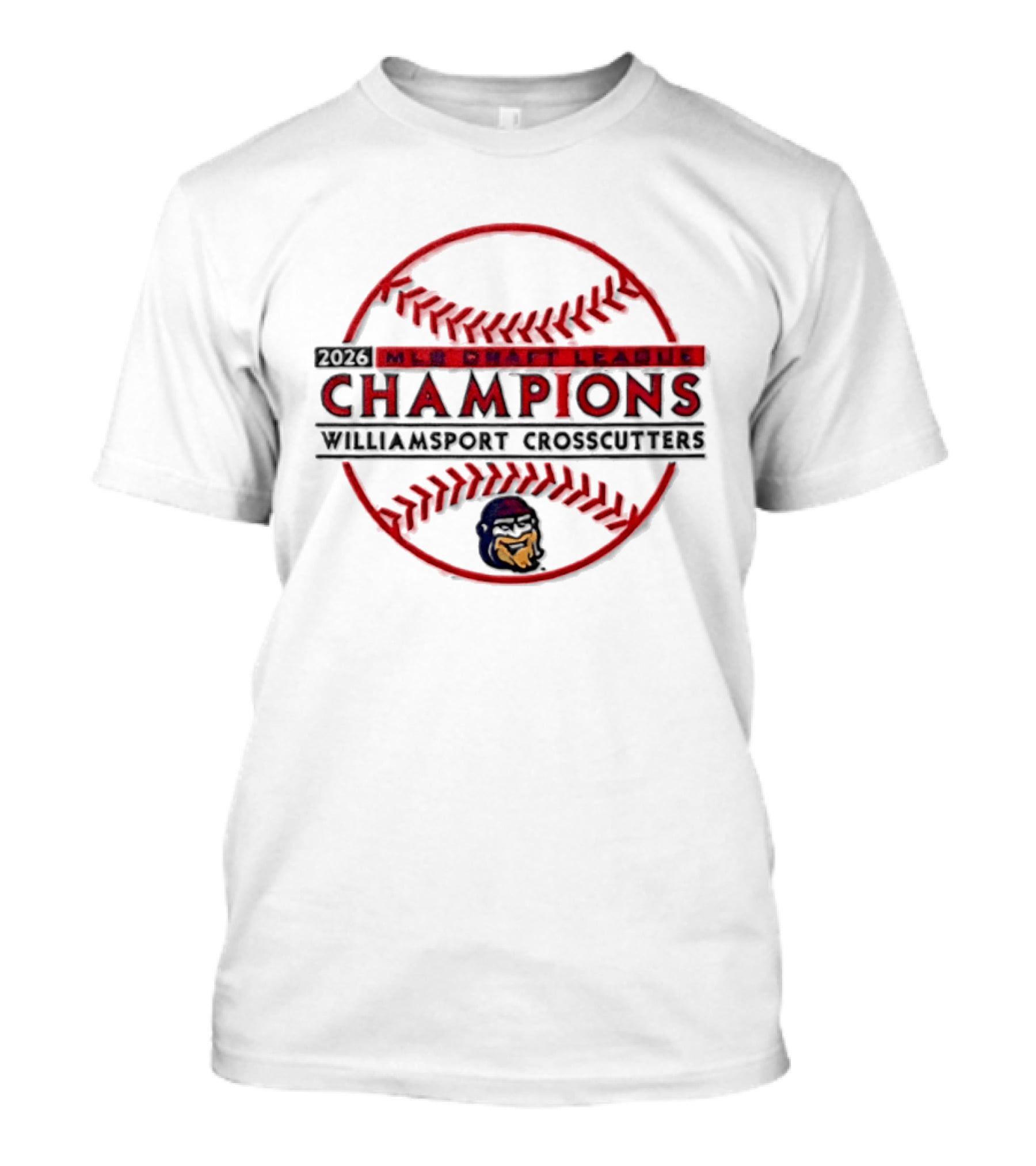 MLB Draft League 2026 Williamsport Crosscutters Champions T-Shirt