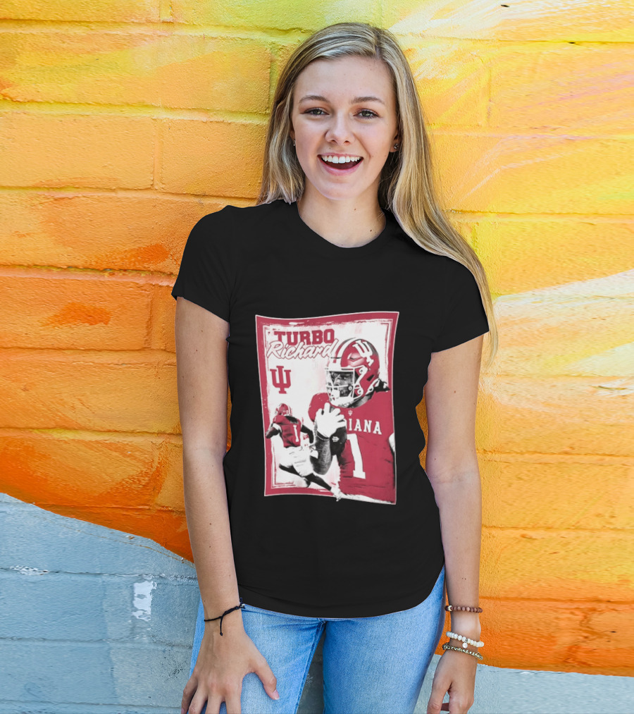 Indiana Hoosiers Turbo Richard #1 Football Powerhouse T-Shirt