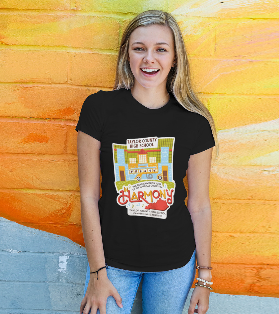 Taylor County High School Louisville Orchestra Commonwealth Tour Campbellsville Kentucky In Harmony T-Shirt