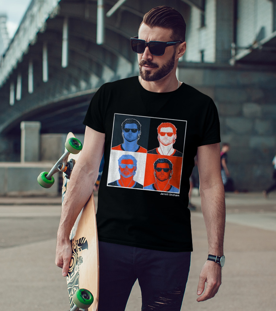 Jarrett Stidham Pop Art Denver Broncos Football Player T-Shirt