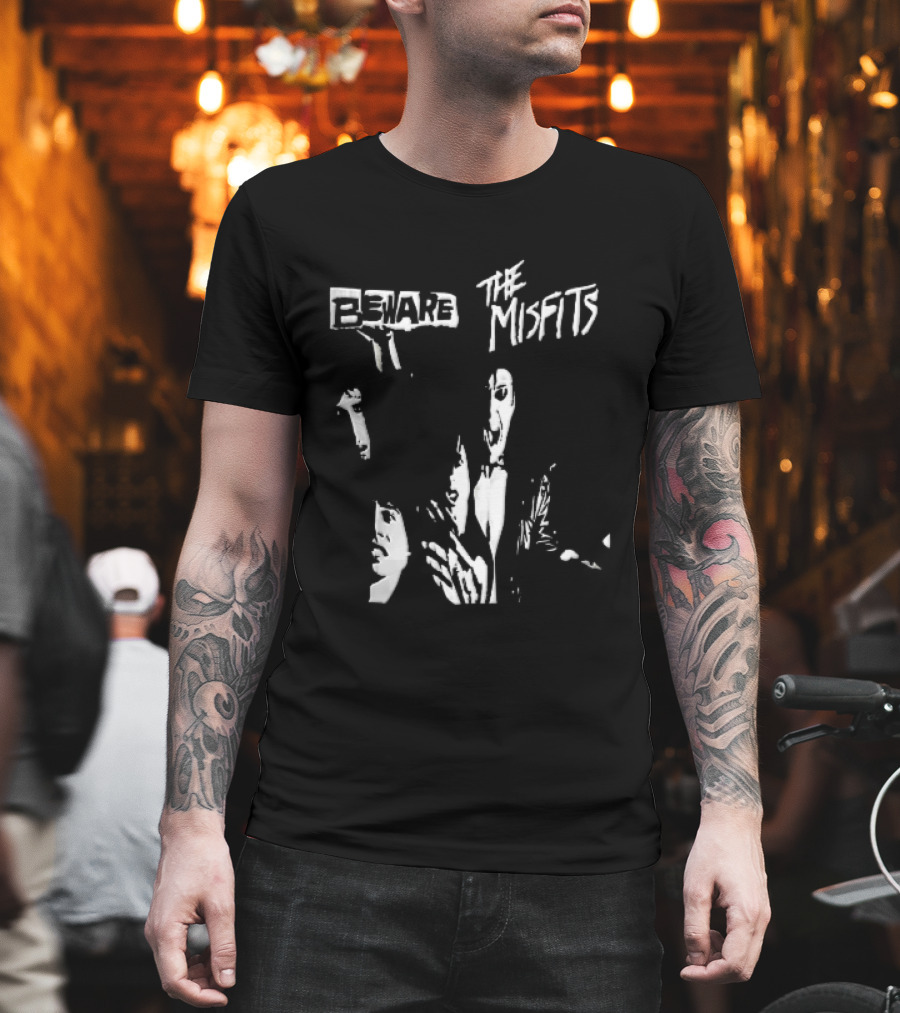 Beware The Misfits Punk Rock Band T-Shirt