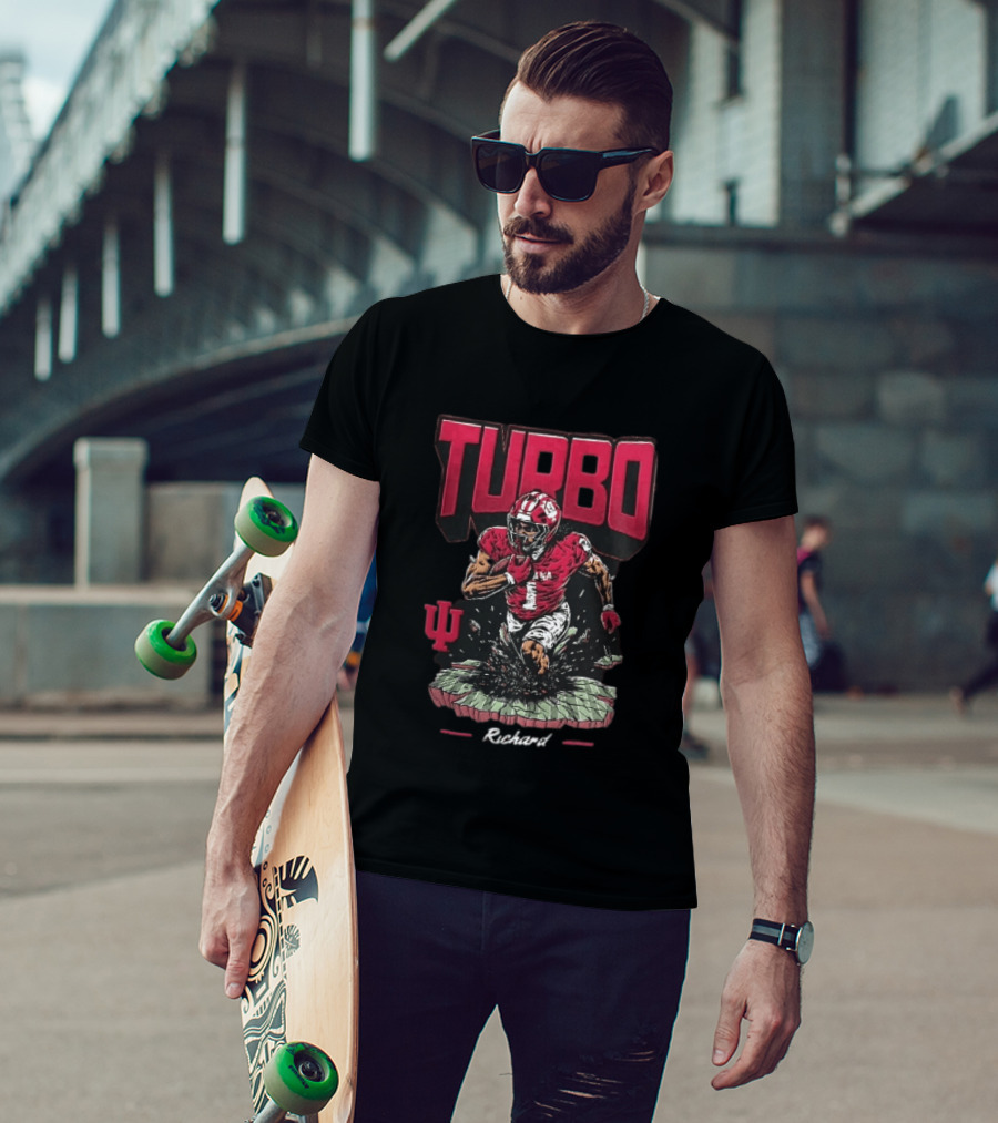 Turbo Richard Indiana Football Running Back Explosion T-Shirt