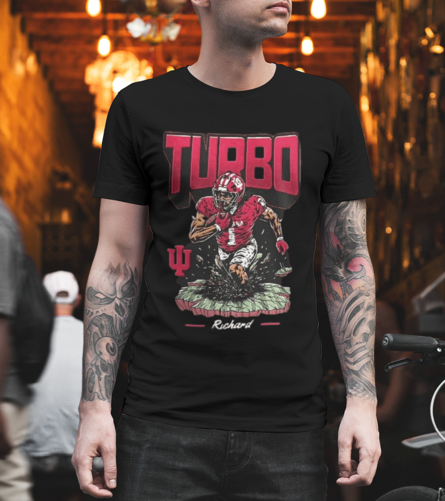 Turbo Richard Indiana Football Running Back Explosion T-Shirt