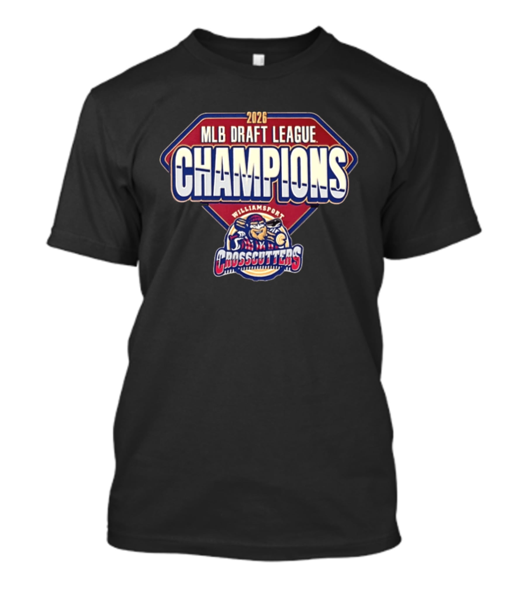 Williamsport Crosscutters 2026 MLB Draft League Champions Celebration T-Shirt