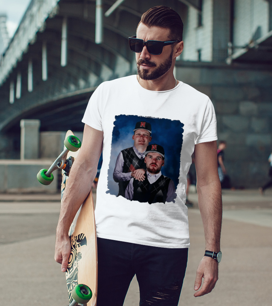 Brock Wilken And Luke Step Brothers N Cap Baseball T-Shirt