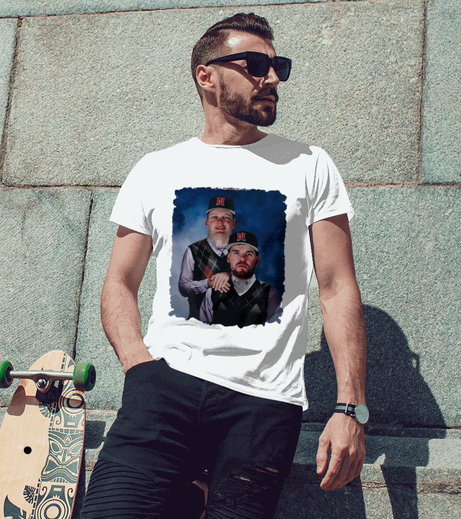Brock Wilken And Luke Step Brothers N Cap Baseball T-Shirt