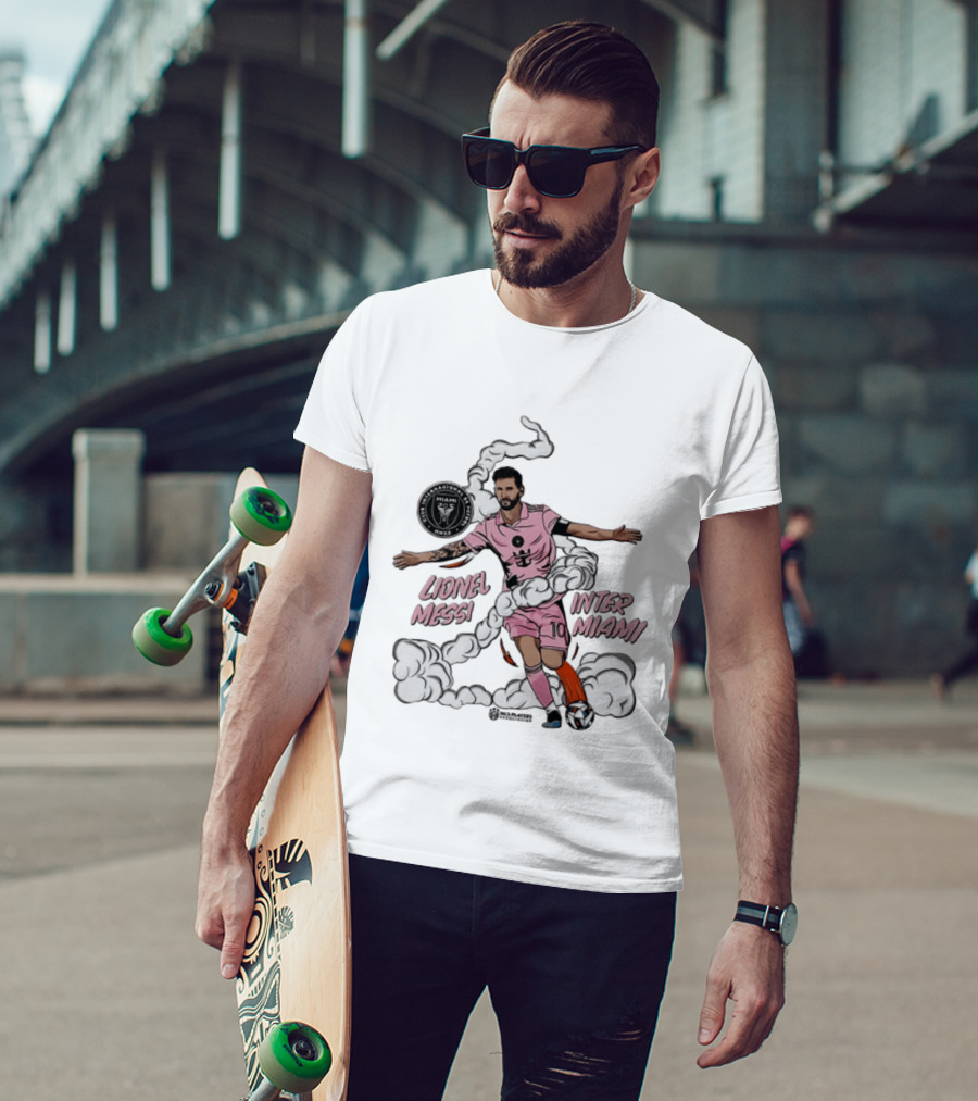 Lionel Messi Inter Miami CF 10 Soccer Player Pose MLS T-Shirt