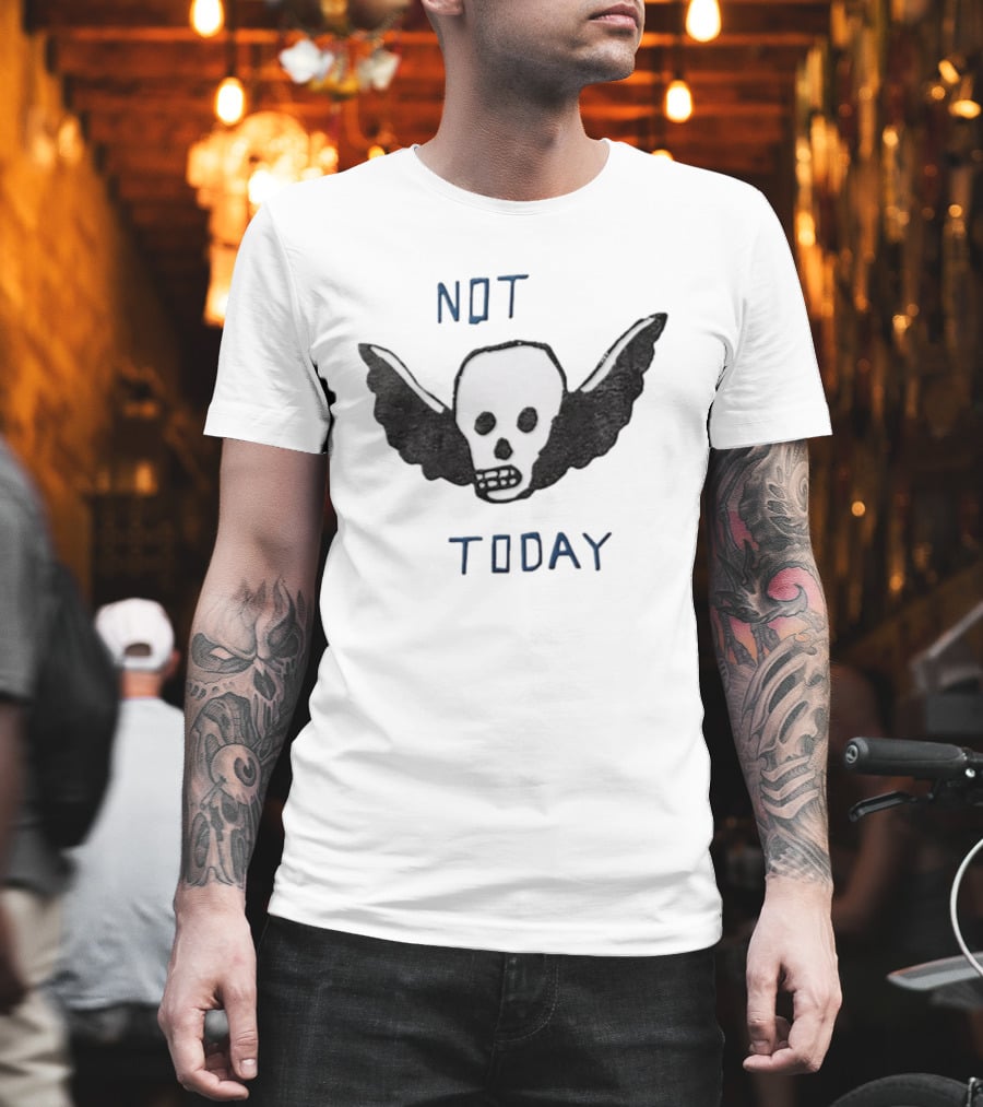 Outer Banks Not Today Skull Winged Graphic Chase Stokes John B T-Shirt