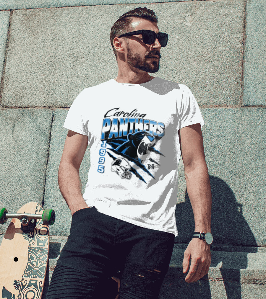 Carolina Panthers 1995 Bagheera All Star Scratch Claws T-Shirt