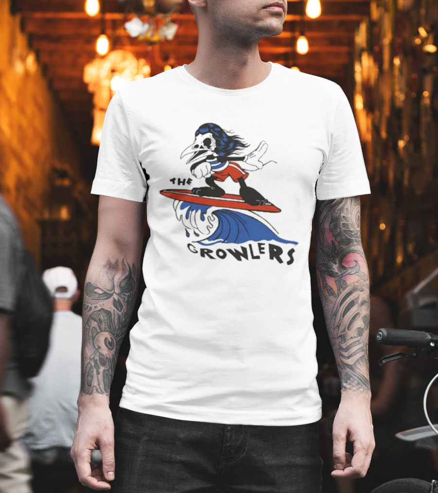 The Growlers Surfing Cartoon Character Wave Adventure T-Shirt