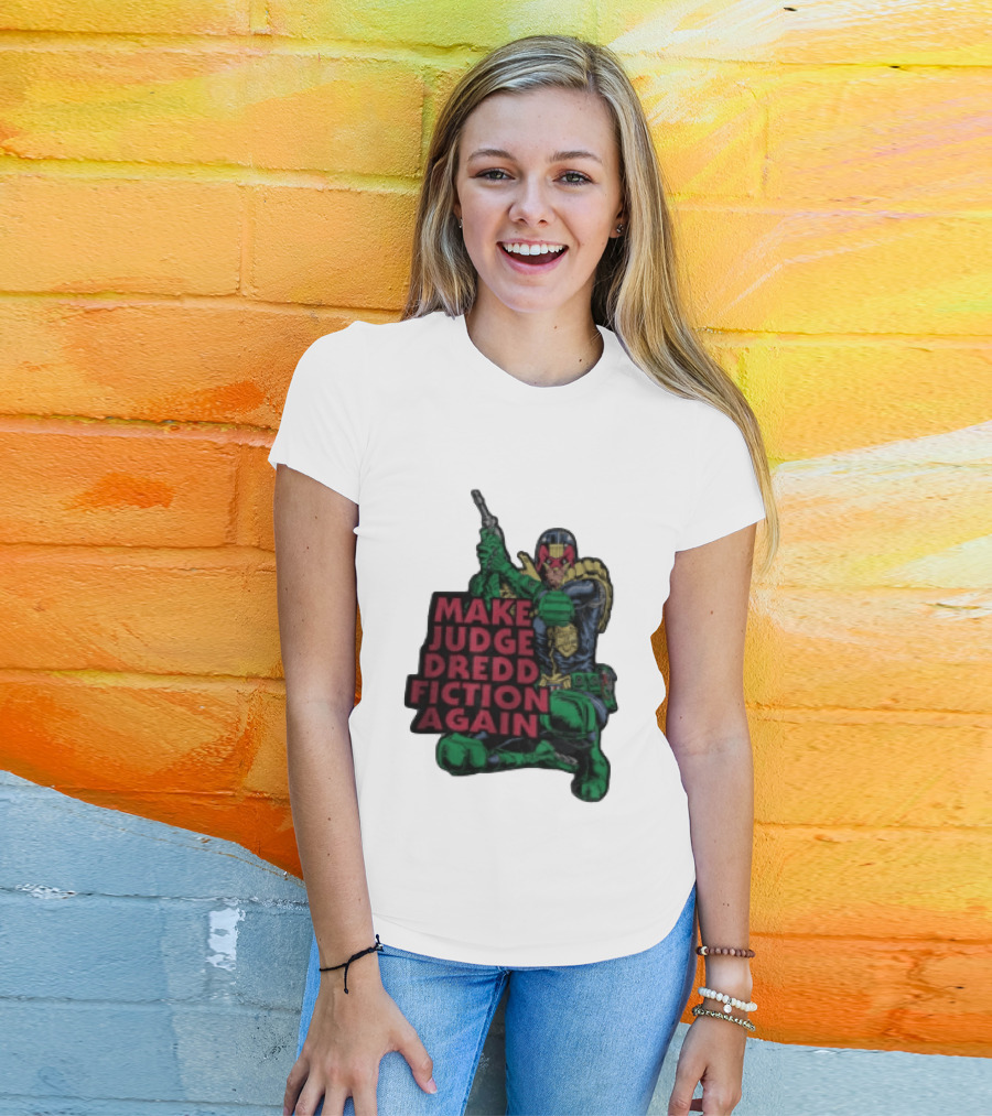 Make Judge Dredd Fiction Again Comic T-Shirt
