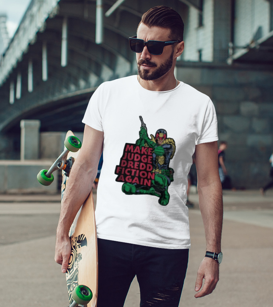 Make Judge Dredd Fiction Again Comic T-Shirt