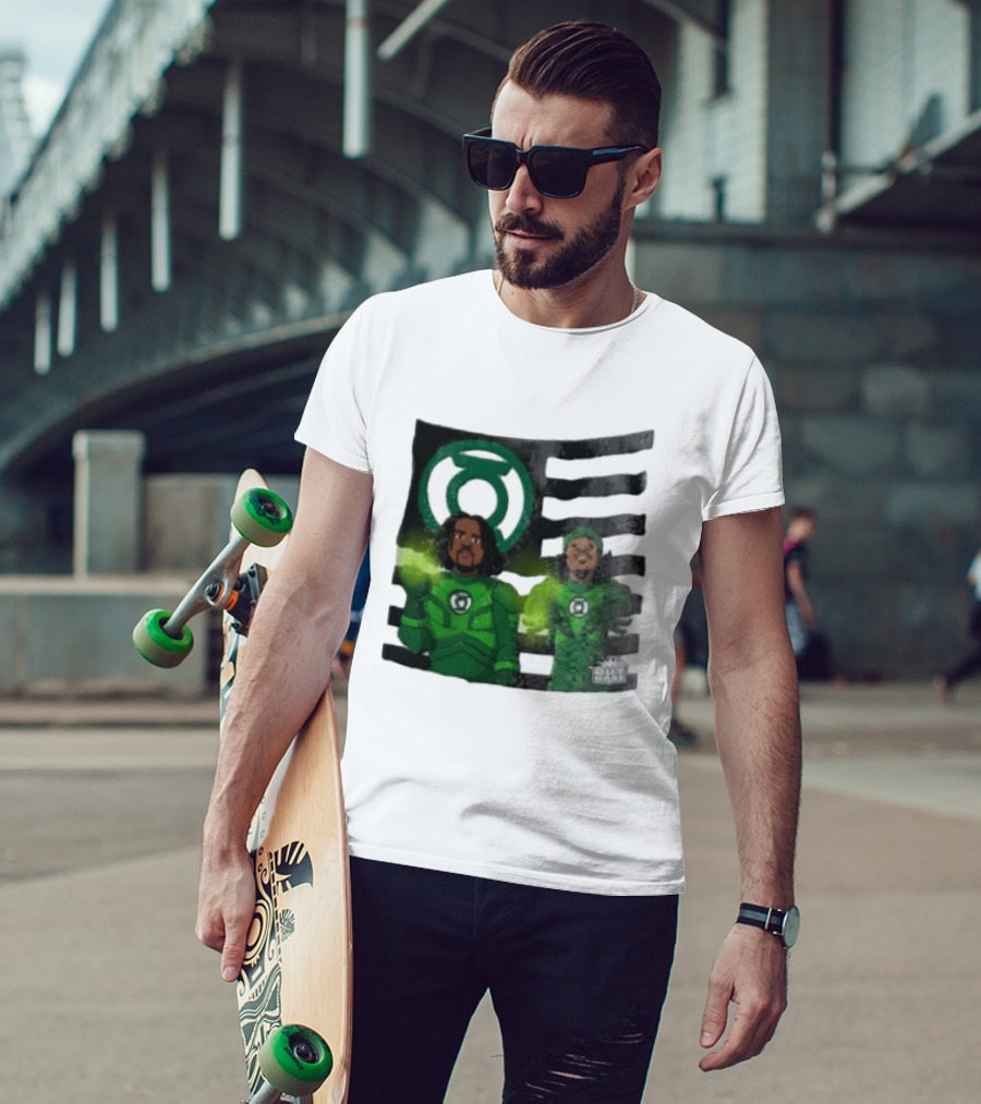 Lanterns X OutKast Comic Superheroes Green Light Power T-Shirt
