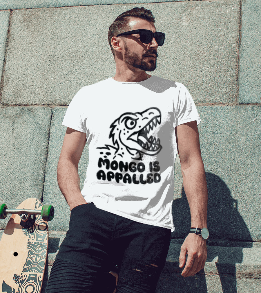 Mongo Is Appalled Dinosaur Rex Reaction T-Shirt