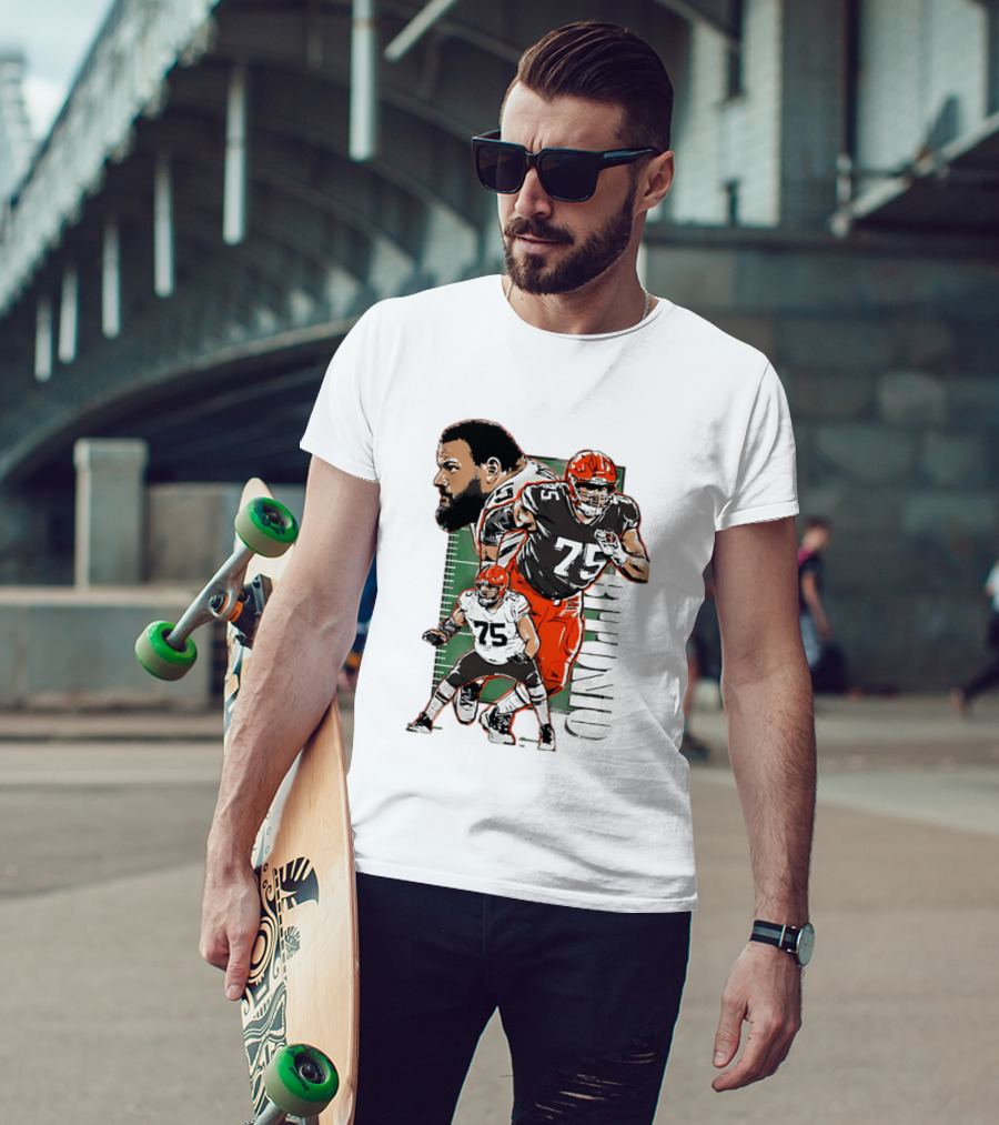 2025 Joel Bitonio Meet And Greet Browns Player Number 75 T-Shirt