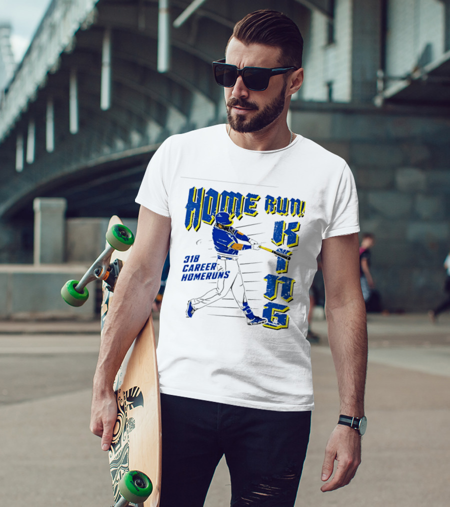 Home Run King 318 Career Homeruns Baseball Player T-Shirt