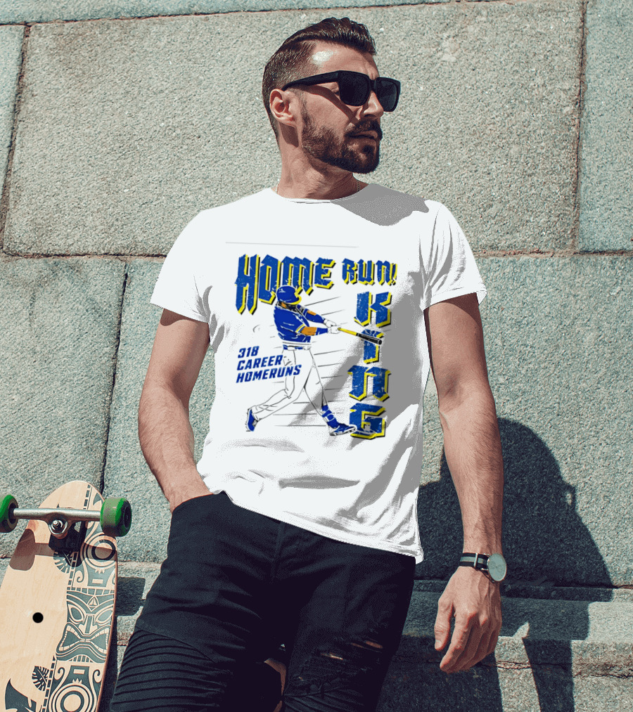 Home Run King 318 Career Homeruns Baseball Player T-Shirt