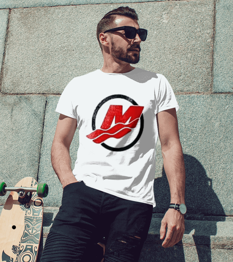 Motorsport Oversized Red M With Wave Racing T-Shirt