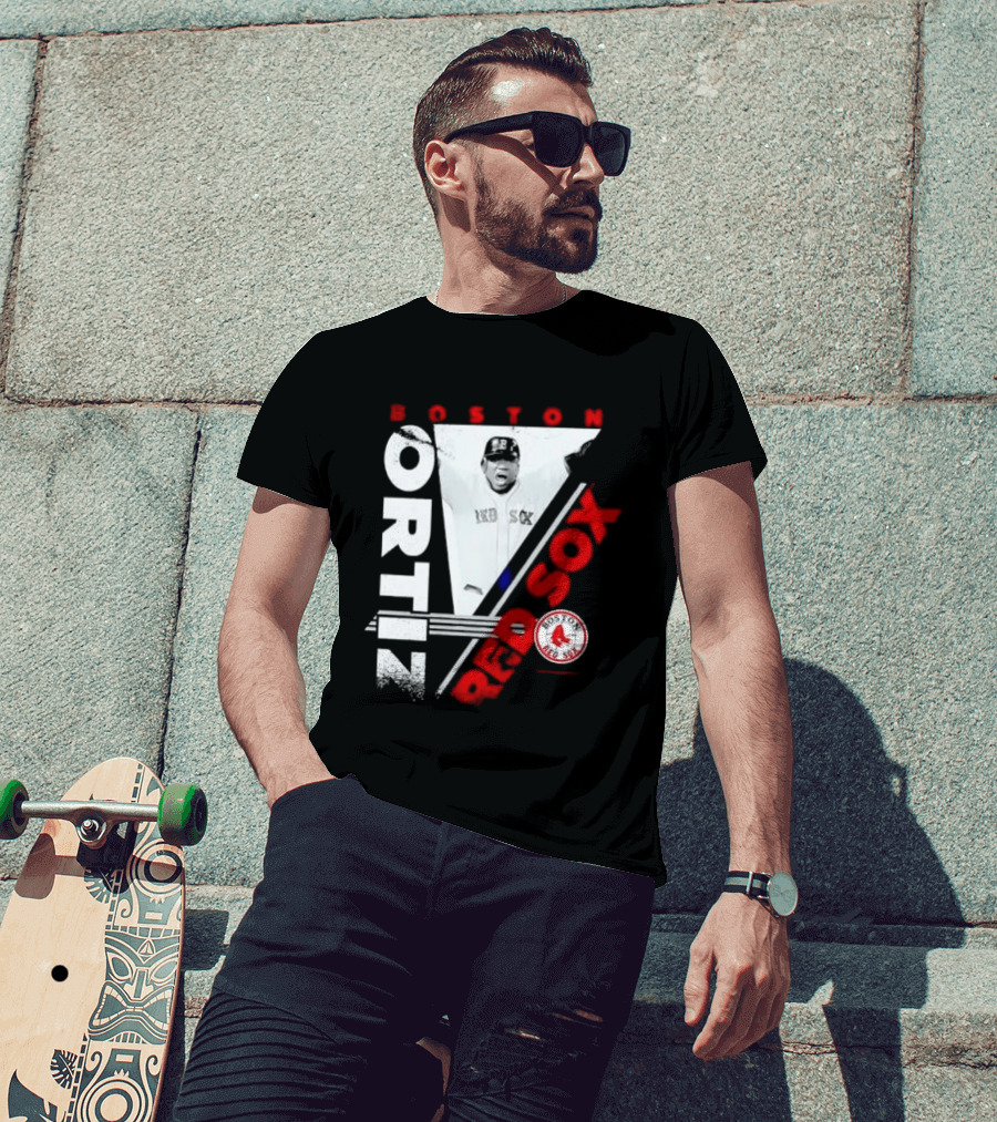 David Ortiz Boston Red Sox Celebrating T-Shirt