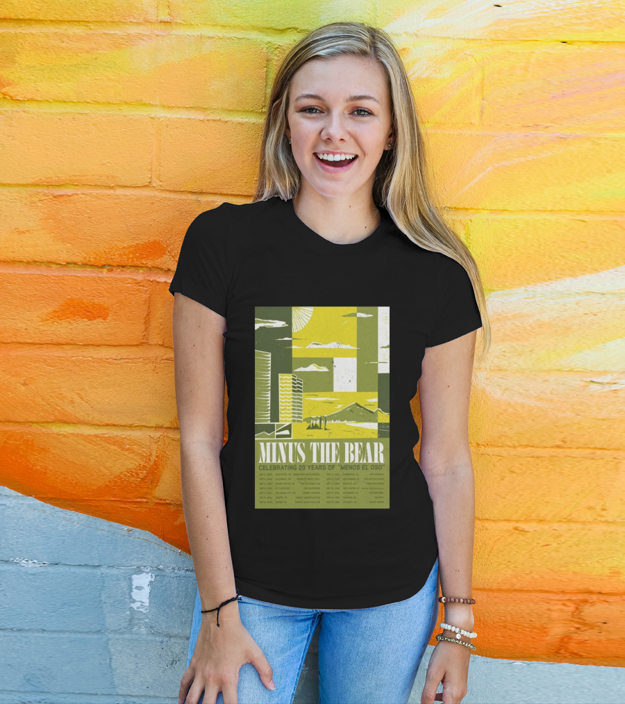 Minus The Bear Celebrating 20 Years Of Menos El Oso 2026 US Tour Dates T-Shirt