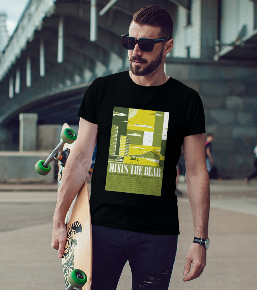 Minus The Bear Celebrating 20 Years Of Menos El Oso 2026 US Tour Dates T-Shirt