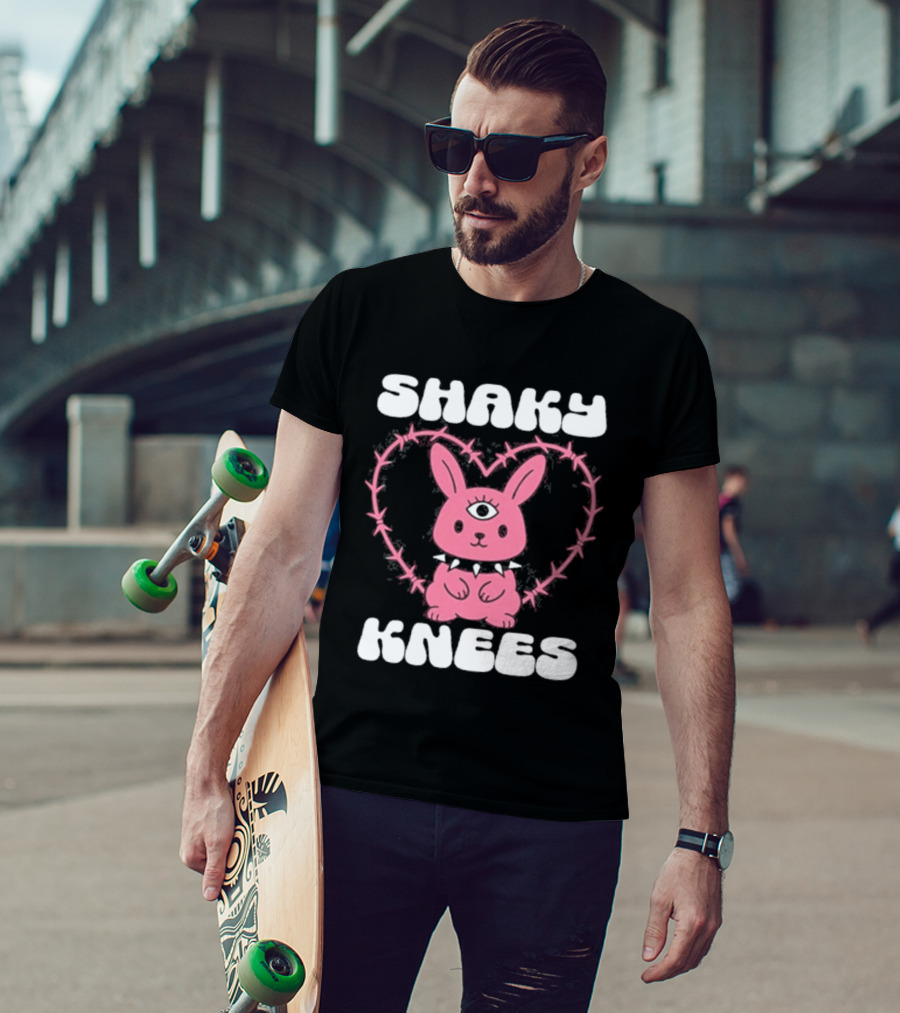 Shaky Knees 2025 Pink Bunny Heart T-Shirt