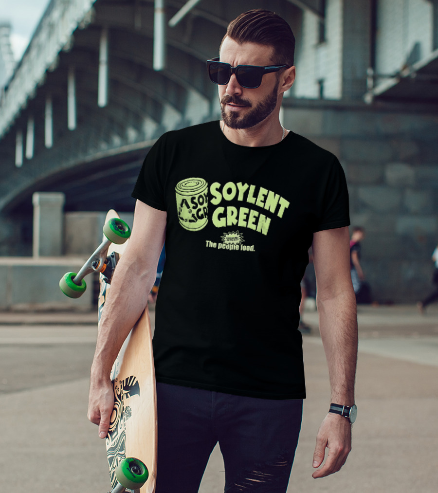 Soylent Green The People Food Tin Can Recycling Arrows T-Shirt