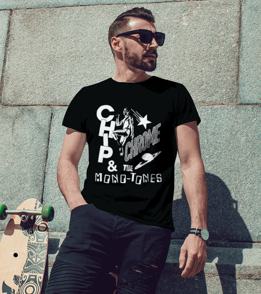 The Neighbourhood The Wourld Tour Chip Chrome & The Mono Tones Retro Star And Spaceship T-Shirt