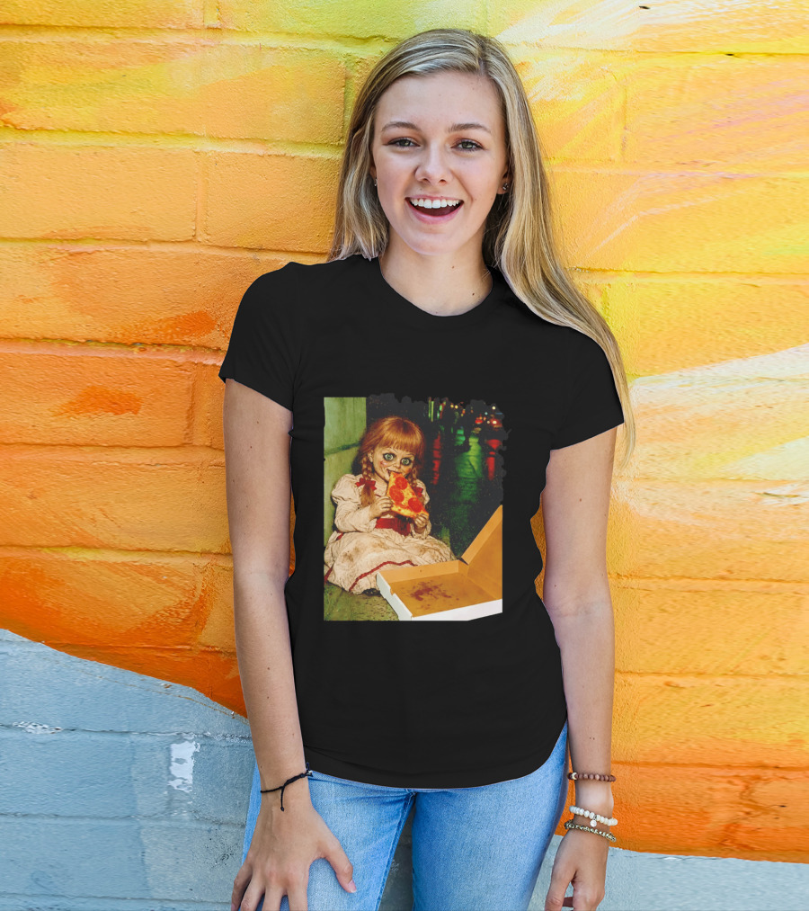 Annabelle Pizza Night Halloween T-Shirt