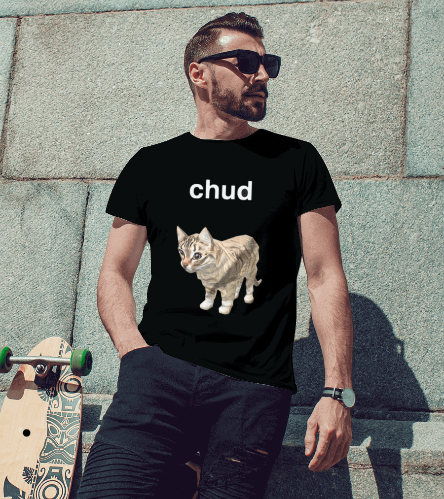 Chud Cat Meme Funny Internet Culture T-Shirt