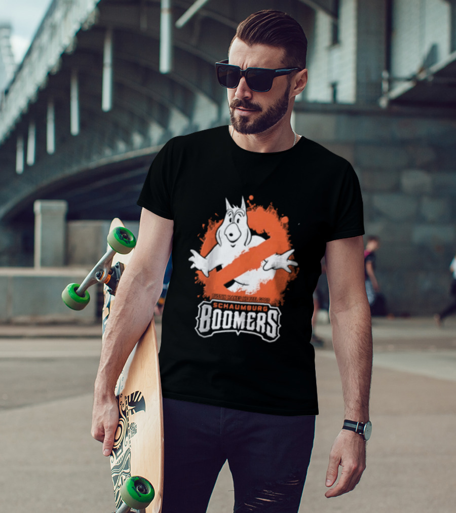 Schaumburg Boomers Bustin Makes Me Feel Good Ghostly T-Shirt
