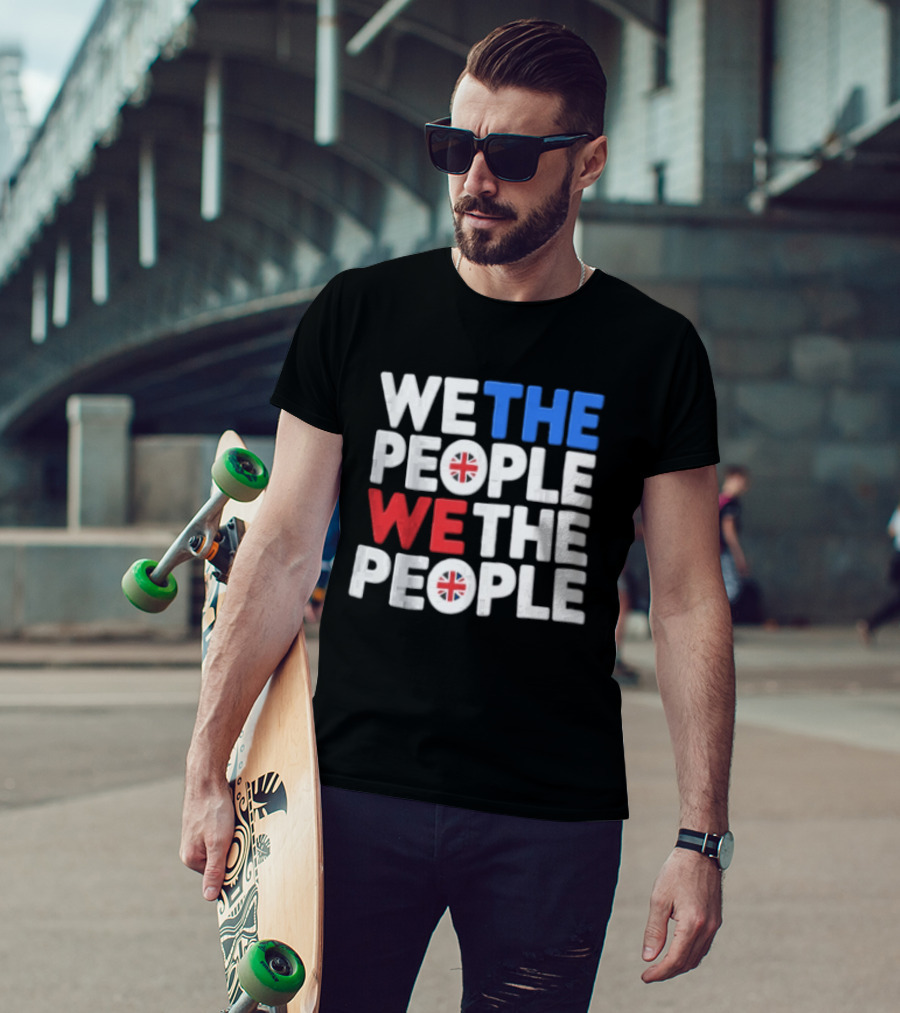 We The People UK British Flag Union Jack T-Shirt