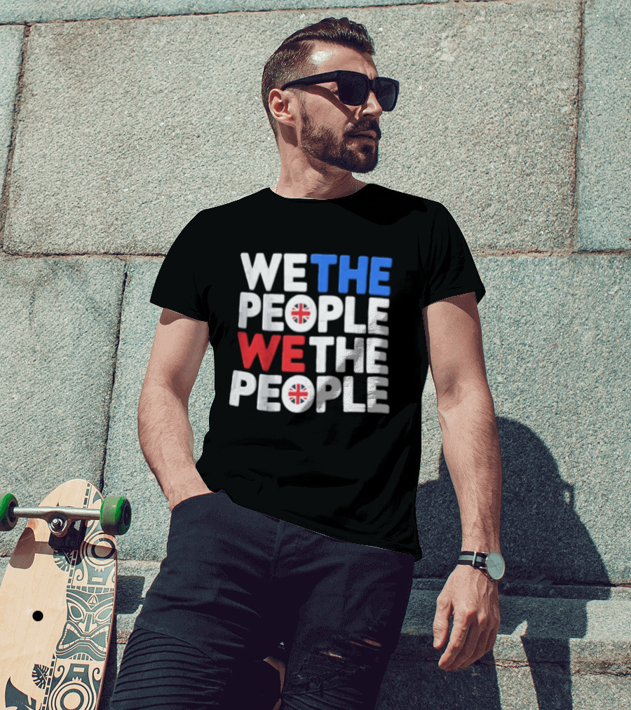 We The People UK British Flag Union Jack T-Shirt