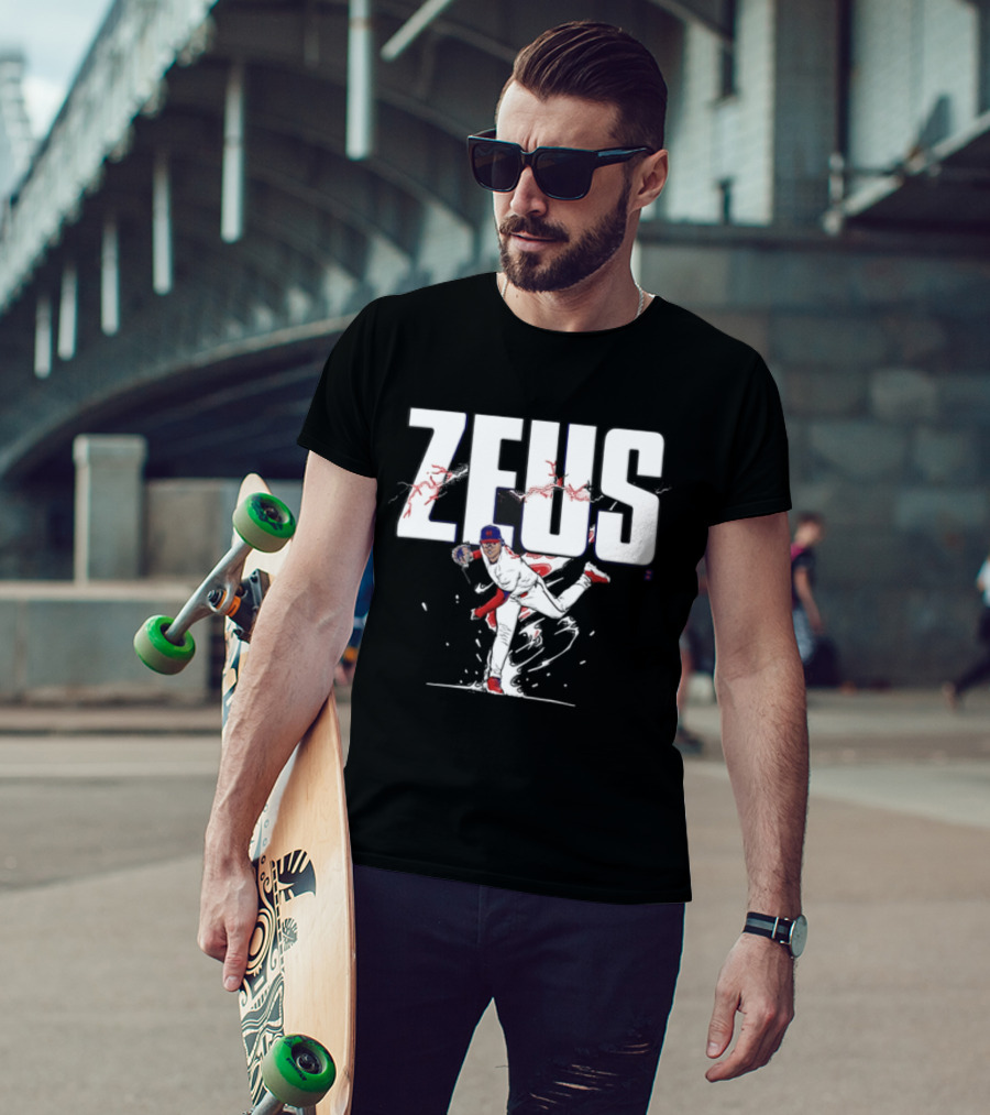 Zeus Jesus Luzardo Phillies Baseball Player Pitching T-Shirt